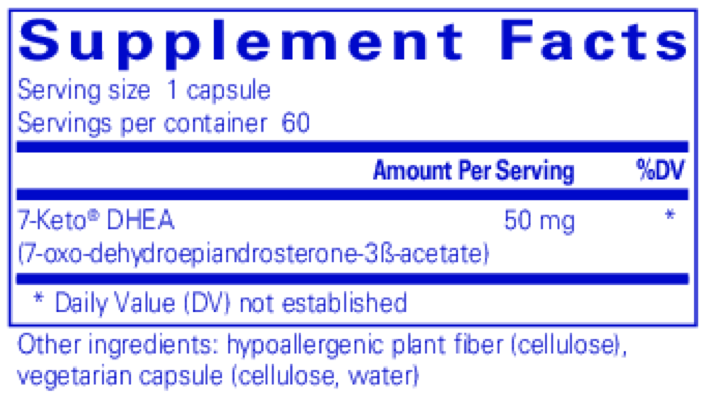 7-KETO� DHEA 50 mg , Pure