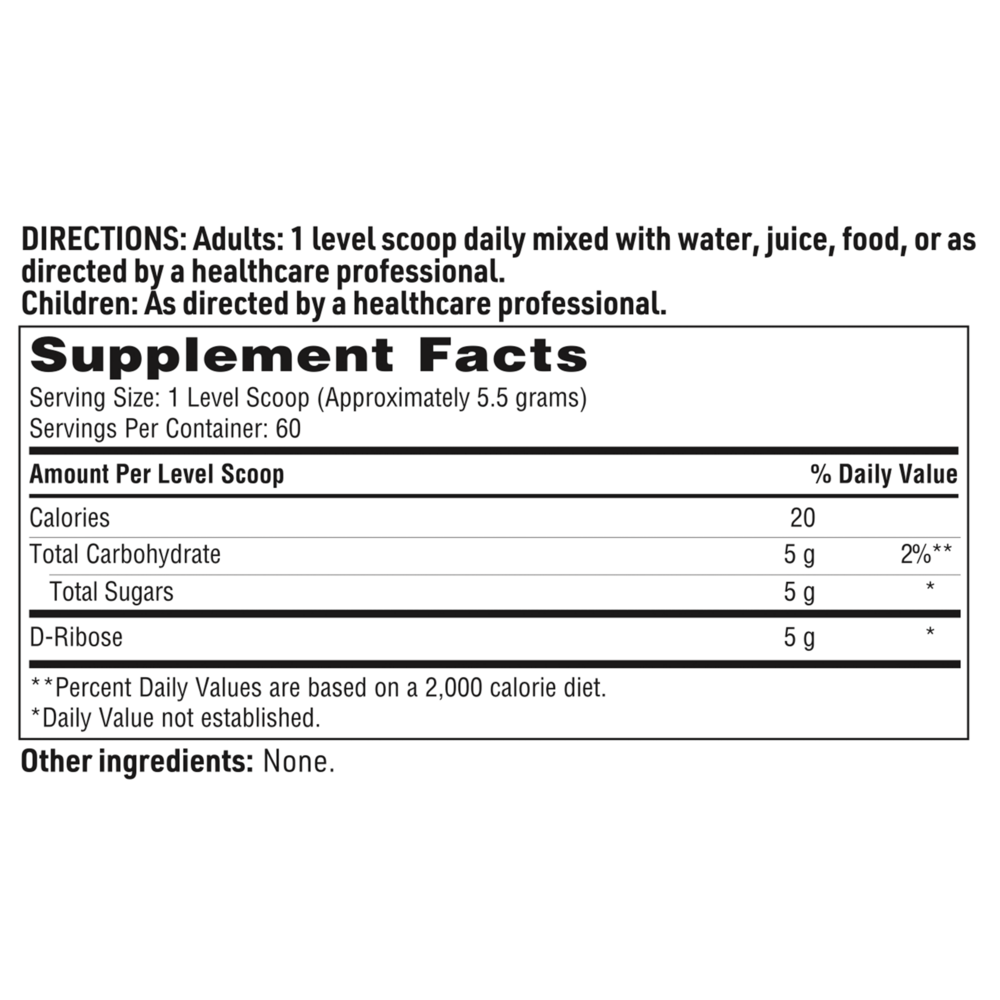 D-Ribose Powder, 330 g