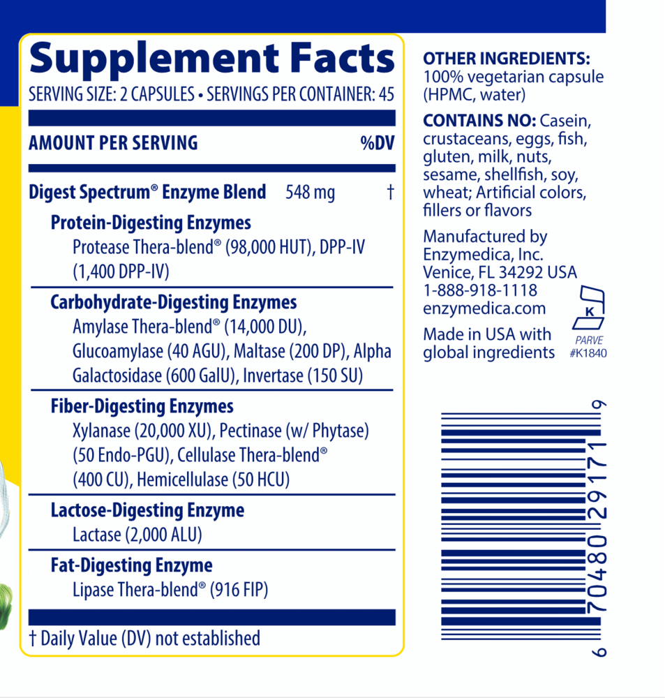Digest Spectrum, 90 Capsules