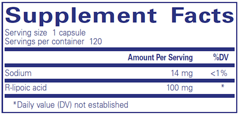 R-Lipoic Acid (stabilized), 120 Capsules , Brand_Pure Encapsulations caps Emersons Form_Capsules Requires Consultation Size_120 Capsules