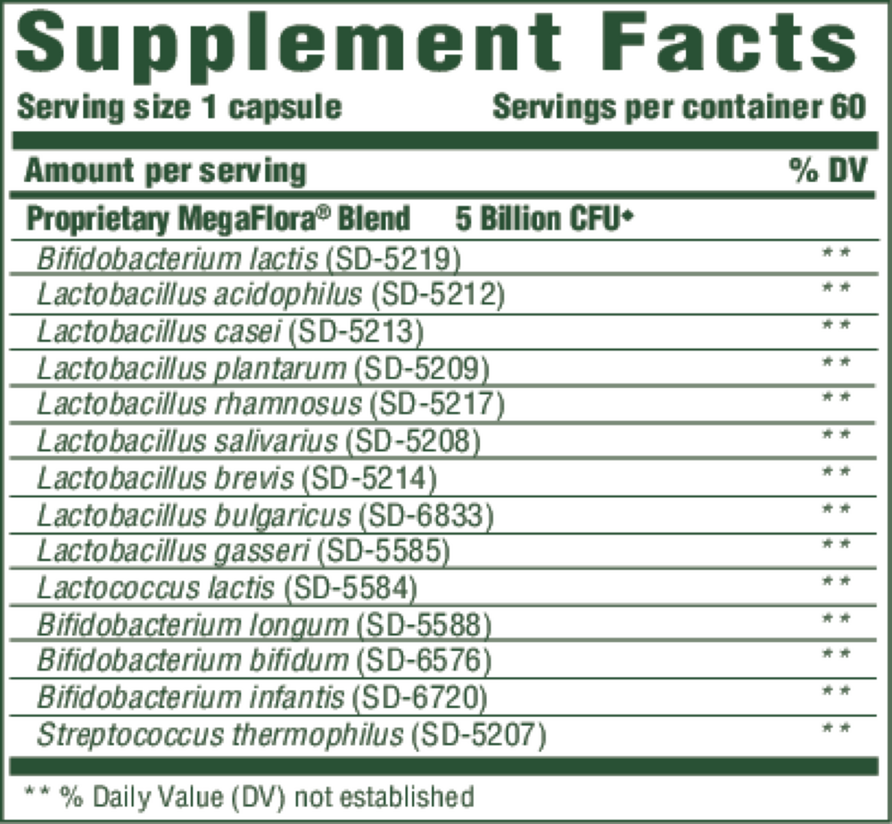 MegaFlora® Kids Probiotic, 60 Capsules
