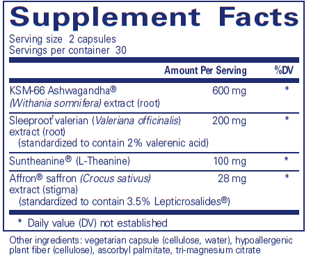 Pure Sleep Capsules, 60 Capsules , Brand_Pure Encapsulations Form_Capsules Requires Consultation Size_60 Capsules