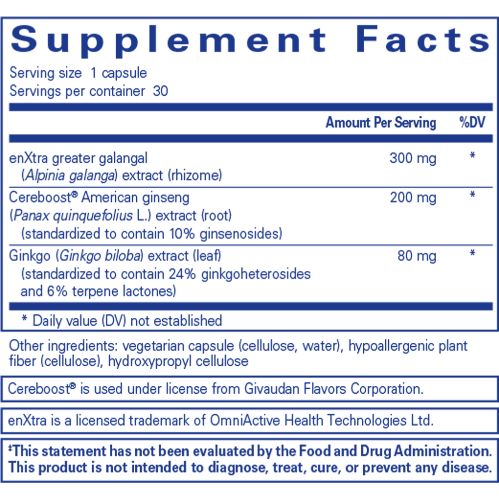 Rapid Mental Energy, 30 Capsules , Brand_Pure Encapsulations Form_Capsules Requires Consultation Size_30 Capsules