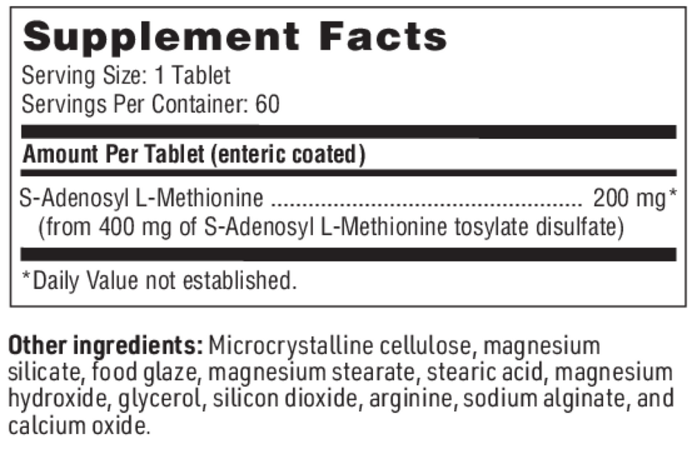 SAMe 200, 60 Tablets