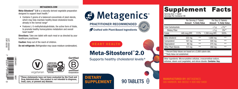 Meta-Sitosterol™ 2.0, 90 Tablets , Emersons Emersons-Alt Form_Tablets tabs
