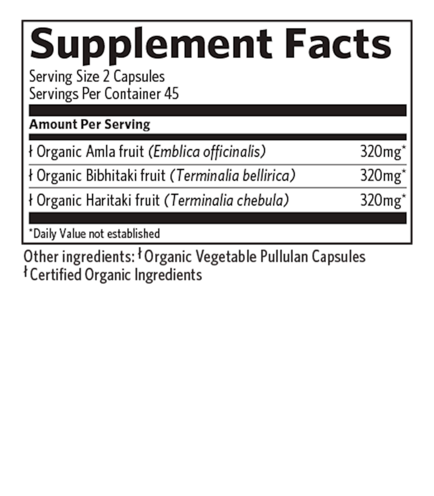 Triphala, 90 capsules , Ayurveda Brand_Organic India Form_Capsules