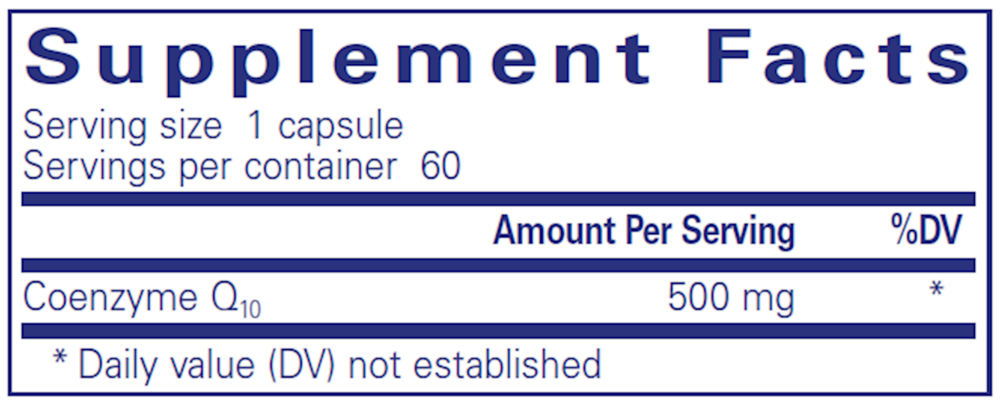 CoQ10 500 mg , Pure