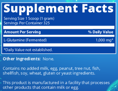 L-Glutamine Powder, 325 Grams