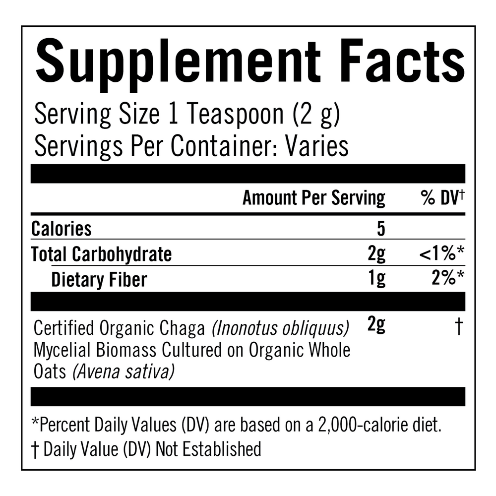 Chaga Mushroom Superfood Powder, 60 Grams , Form_Powder