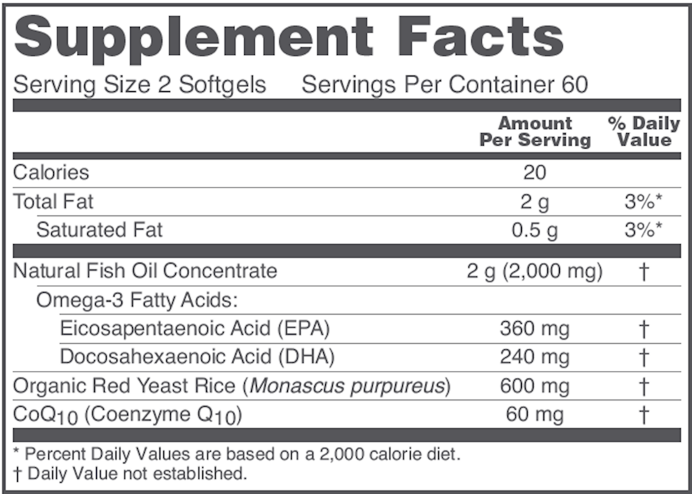 Cardio Tri-Plex, 120 Softgels , Brand_Protocol for Life Balance Form_Softgels Requires Consultation Size_120 Softgels softgels