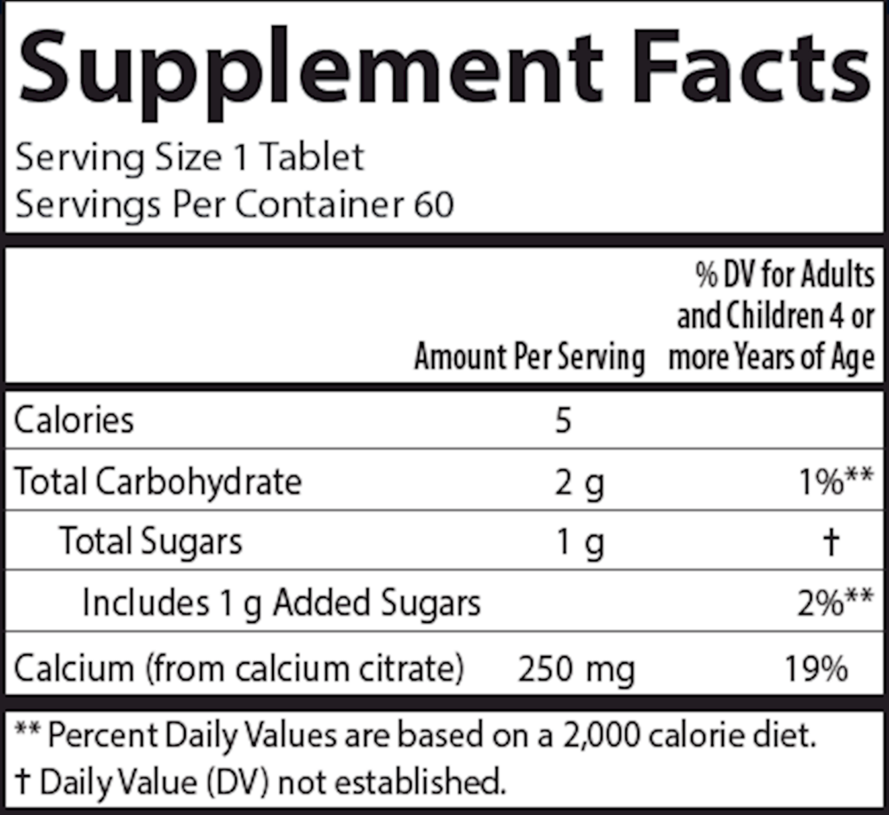 Kid's Chewable Calcium, 60 Tablets