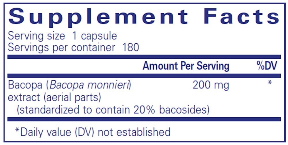 Bacopa monnieri , Pure