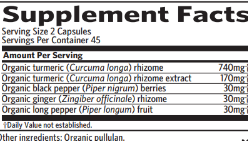 Turmeric Formula, 90 capsules , Ayurveda Brand_Organic India Form_Capsules