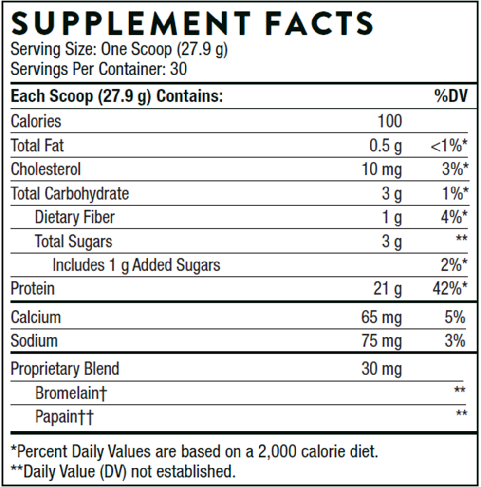 Whey Protein Isolate Van NSF, 837 g Powder , Brand_Thorne Research Form_Powder Size_837 g