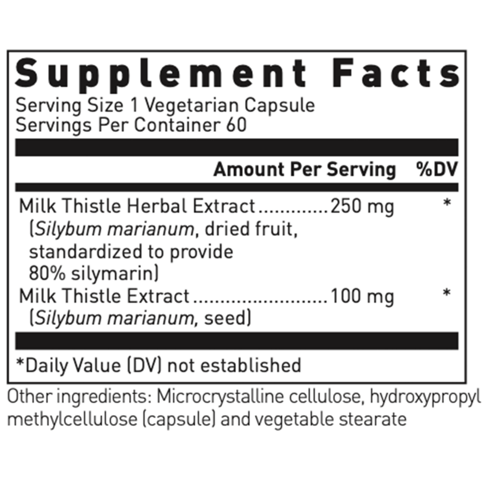 Milk Thistle Max-V 250mg, 60 Capsules