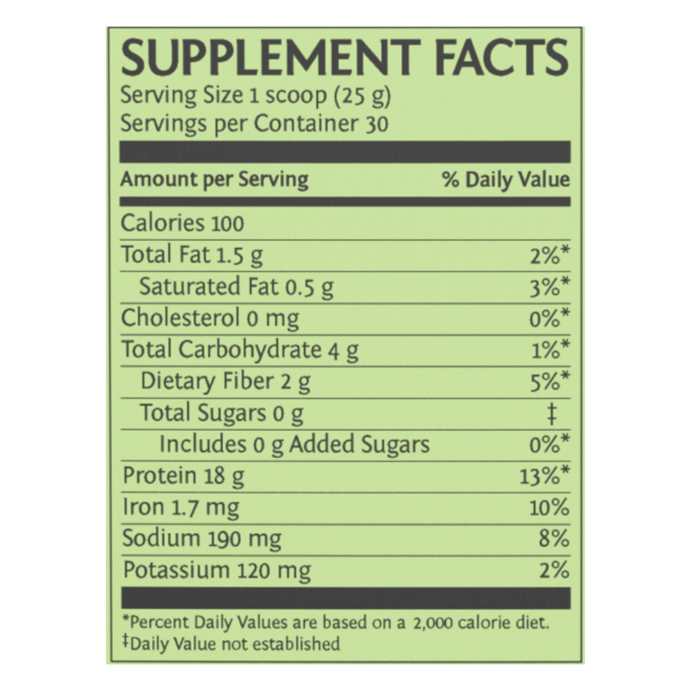 Organic Plant-Based Protein, 20 g of Protein, Chocolate Flavor, 1.65 Lb (750 g) Powder , Brand_Sunwarrior Flavor_Chocolate Form_Powder Potency_18 g Size_750 g