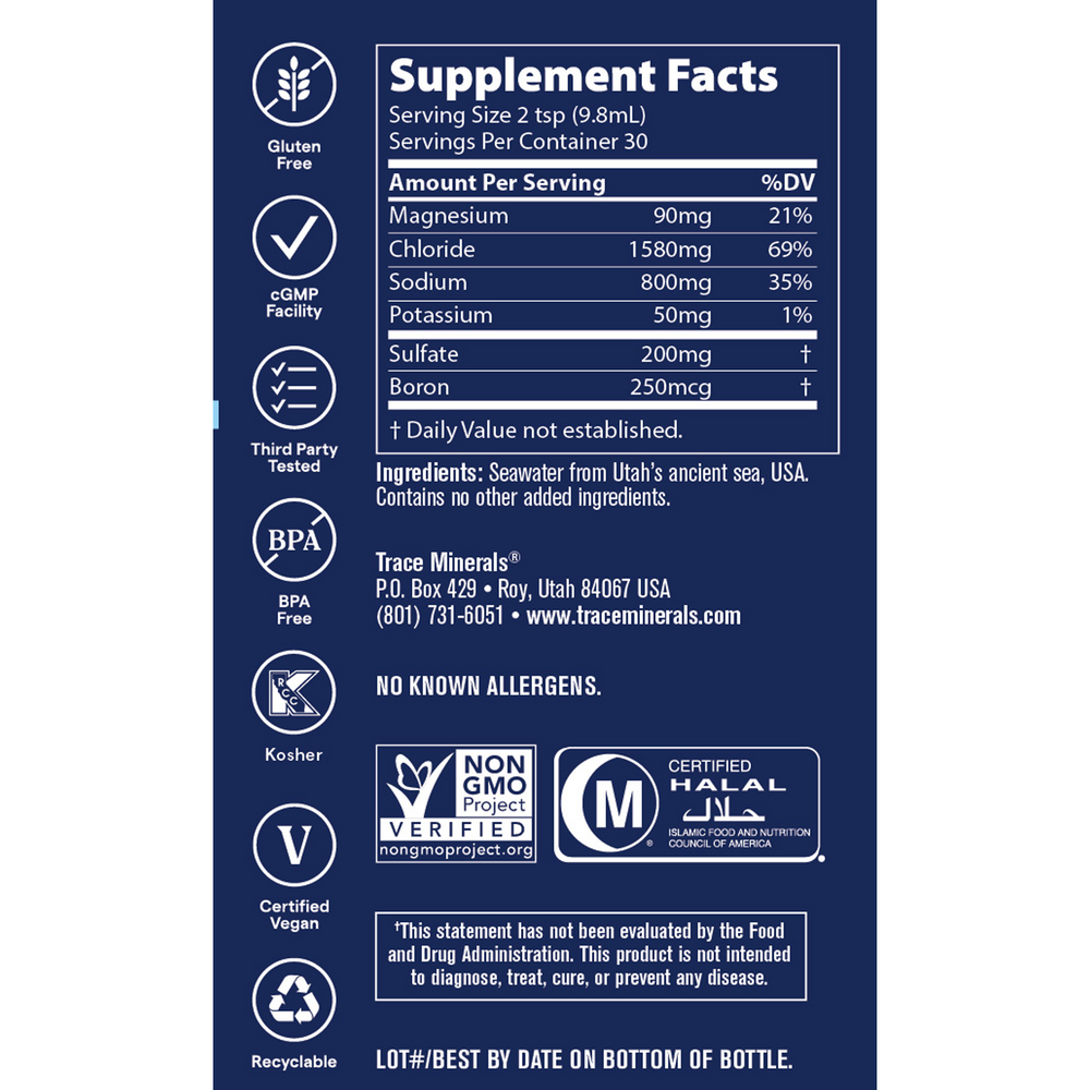 Utah Sea Minerals, 296 mL Liquid