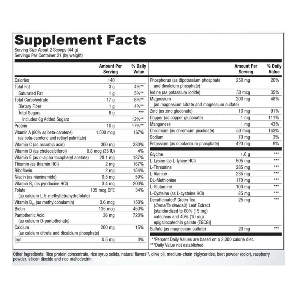 UltraClear® Plus, Berry Flavor, 32.59 Oz (924 g) Powder , Emersons Form_Powder powder