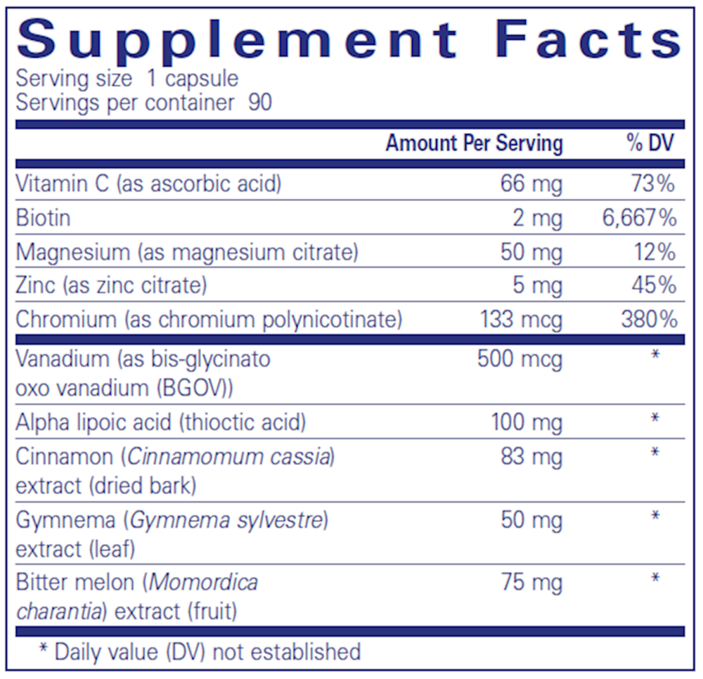 GlucoFunction, 90 Capsules , Brand_Pure Encapsulations caps Emersons