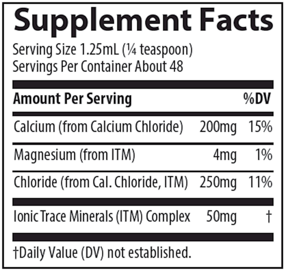 Liquid Ionic Calcium, 59 mL Liquid
