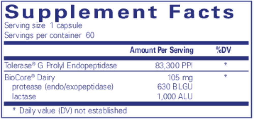 Gluten/Dairy Digest, 60 Capsules , Brand_Pure Encapsulations caps Emersons Form_Capsules Requires Consultation Size_60 Capsules