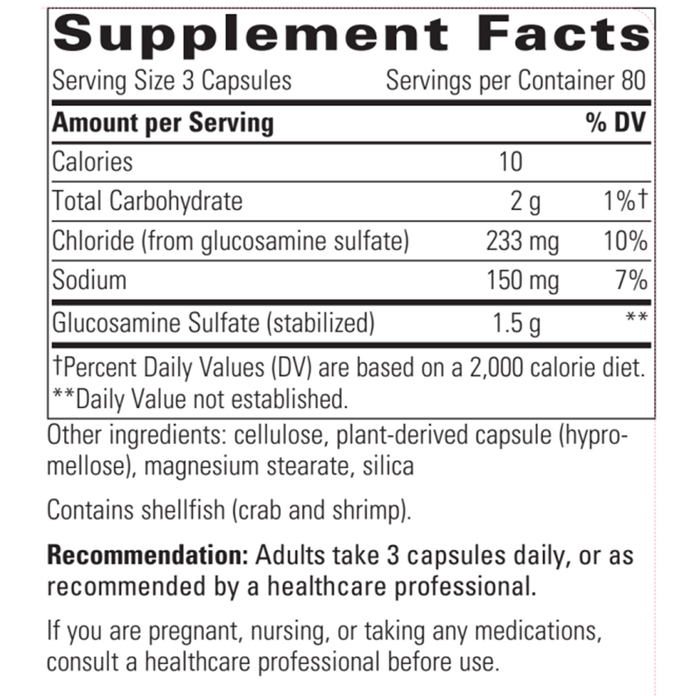Glucosamine Sulfate, 240 Capsules