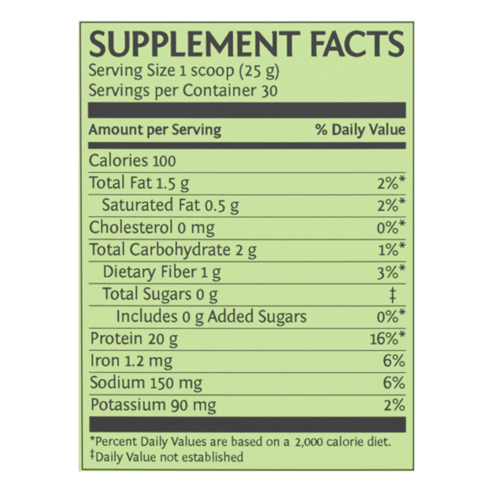 Organic Plant-Based Classic Protein, 20 g of Protein per Serving from 5 Sprouted & Fermented Protein Sources, Vanilla Flavor, 1.65 Lb (750 g) Powder , Brand_Sunwarrior Flavor_Vanilla Form_Powder Potency_20 g Size_750 g