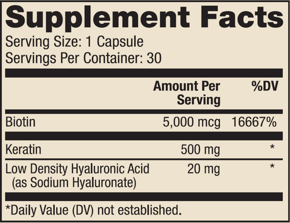 Hair, Skin and Nails, 30 Capsules