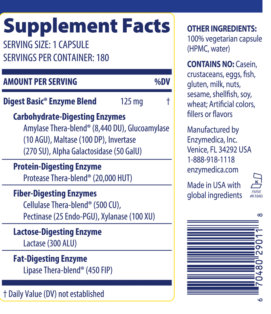 Digest Basic, 180 Capsules