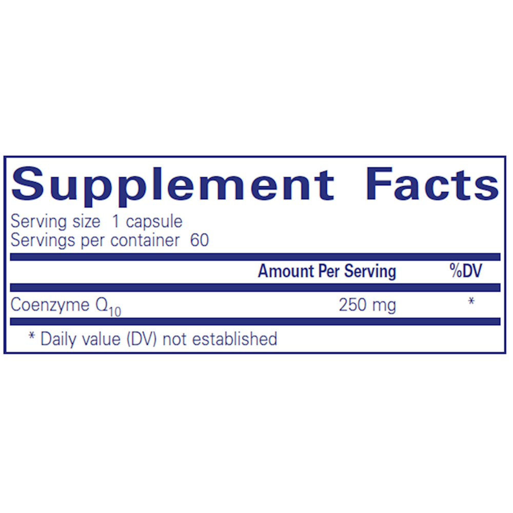 CoQ10 250mg, 60 Capsules , Brand_Pure Encapsulations Form_Capsules Requires Consultation Size_60 Capsules