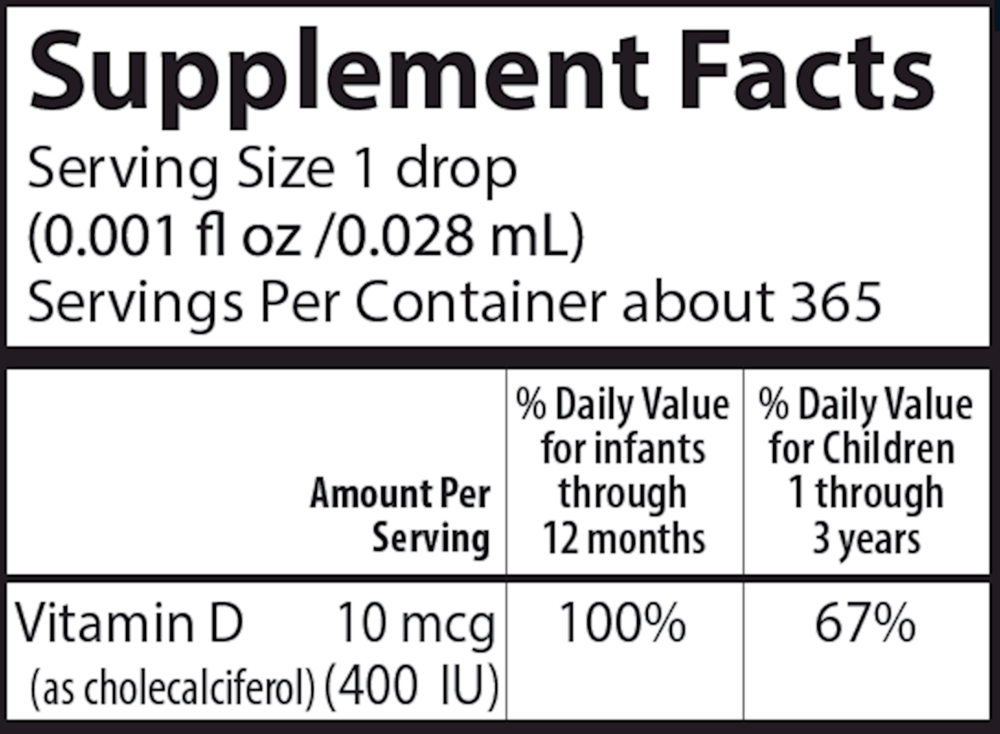 Baby's Super Daily D3, 10.3 mL Liquid