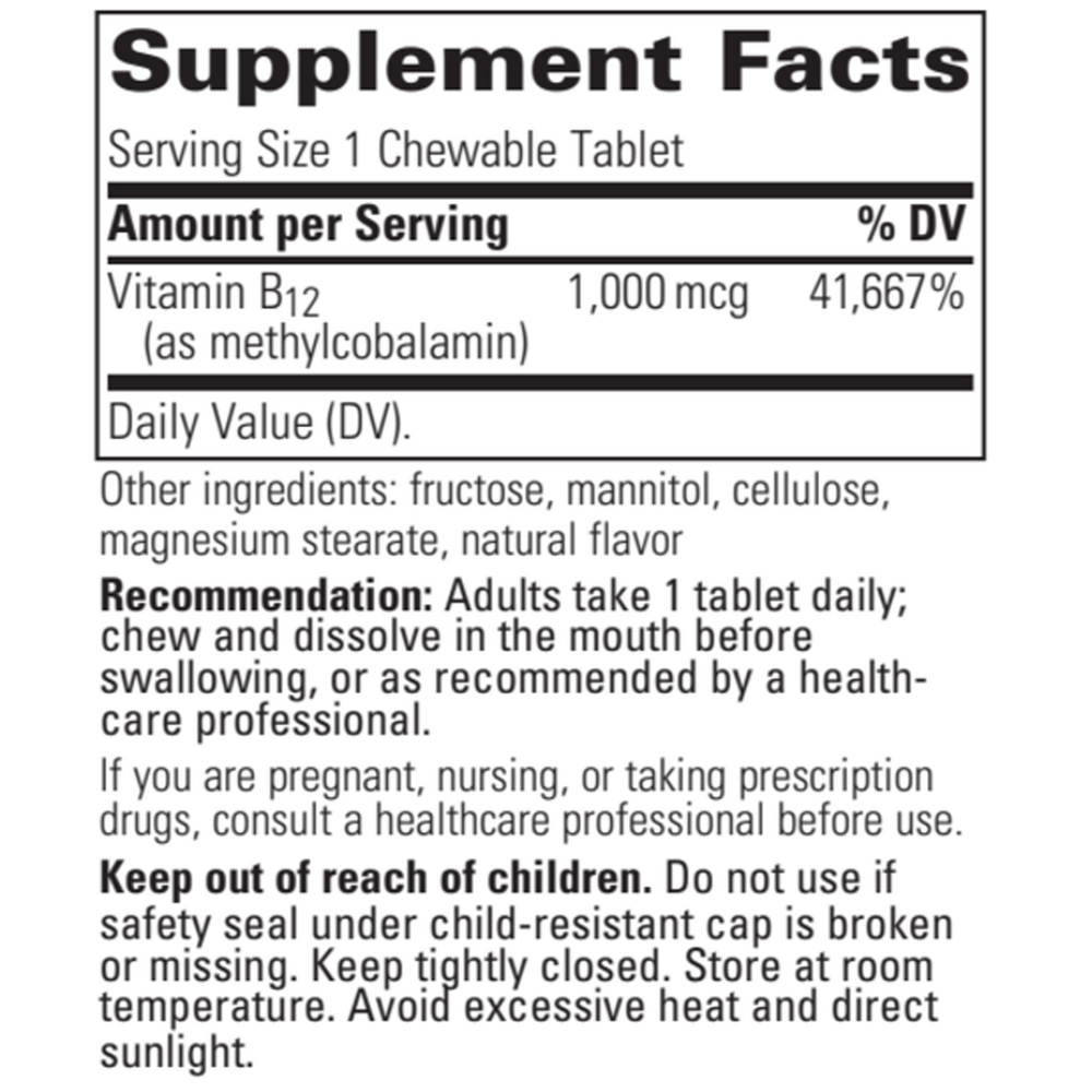 B12-Active Chewable, 30 Chewable Tablets