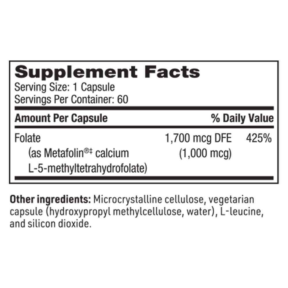 L-Methylfolate, 60 Capsules