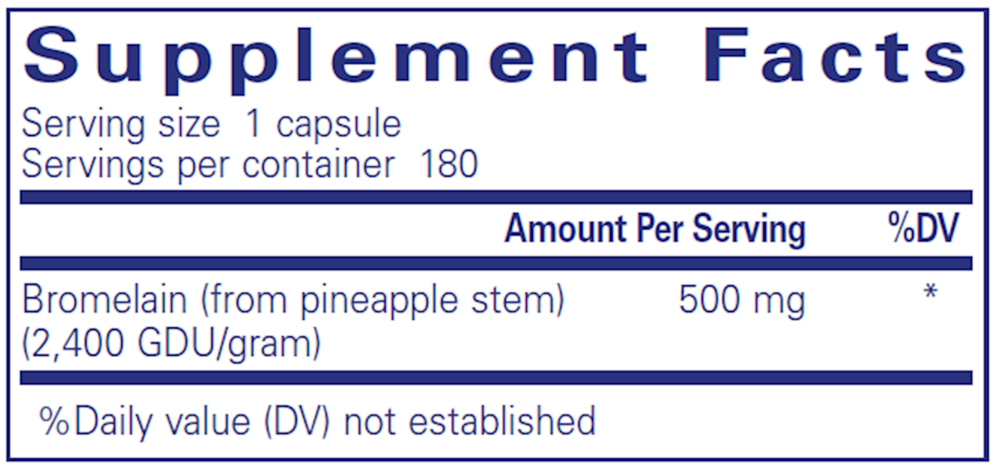 Bromelain 2400 500 mg , Pure