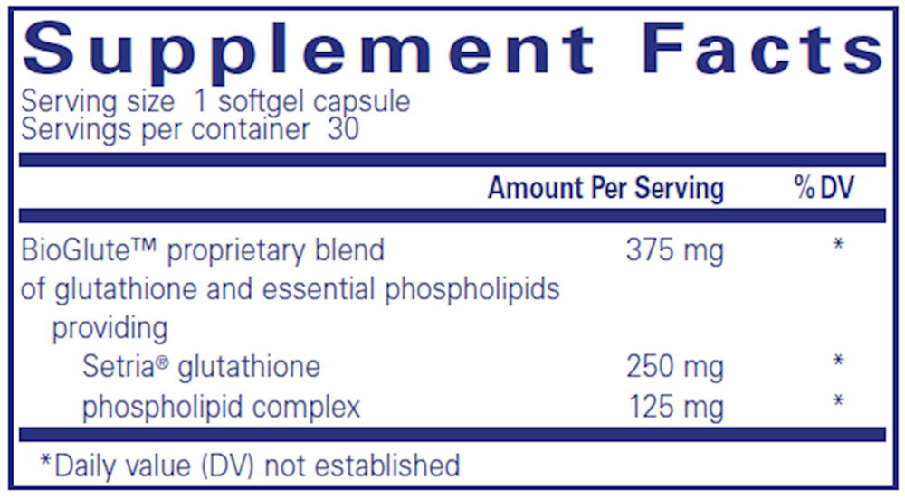 Liposomal Glutathione, 30 Capsules , Brand_Pure Encapsulations caps Emersons