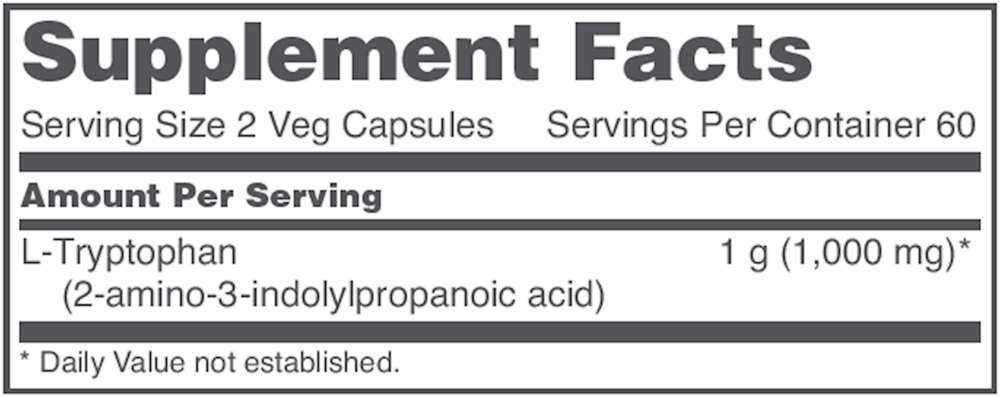 L-Tryptophan 500mg, 120 Capsules , Brand_Protocol for Life Balance capsules Form_Capsules Requires Consultation Size_120 Capsules