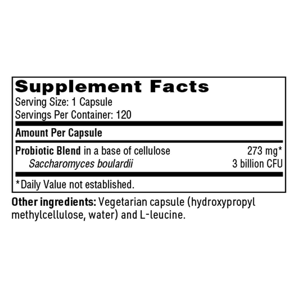 Ther-Biotic® Saccharomyces Boulardii Probiotic Yeast Formula, 120 Capsules