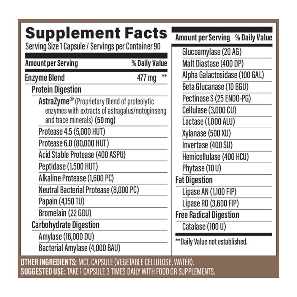 Enzorb Digestive Enzymes, 90 Capsules , Brand_Sunwarrior Form_Capsules Size_90 Capsules