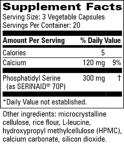Phosphatidyl Serine, 60 Capsules , Brand_Progressive Labs capsules Form_Capsules Requires Consultation Size_60 Capsules