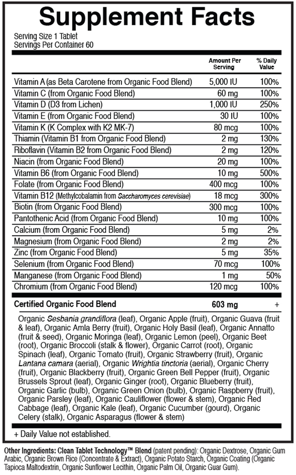 mykind Organics Men’s Once Daily Multi, 60 Vegan Tablets