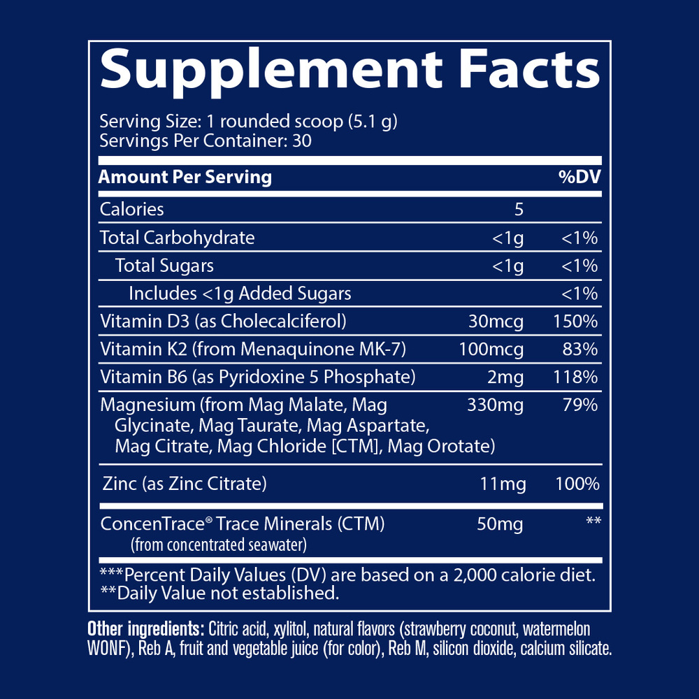 Multi Magnesium Powder, Tropical Watermelon, 153 g Powder