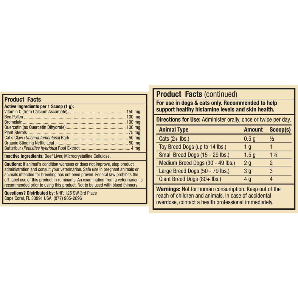Pet Seasonal Support, 90 g Powder