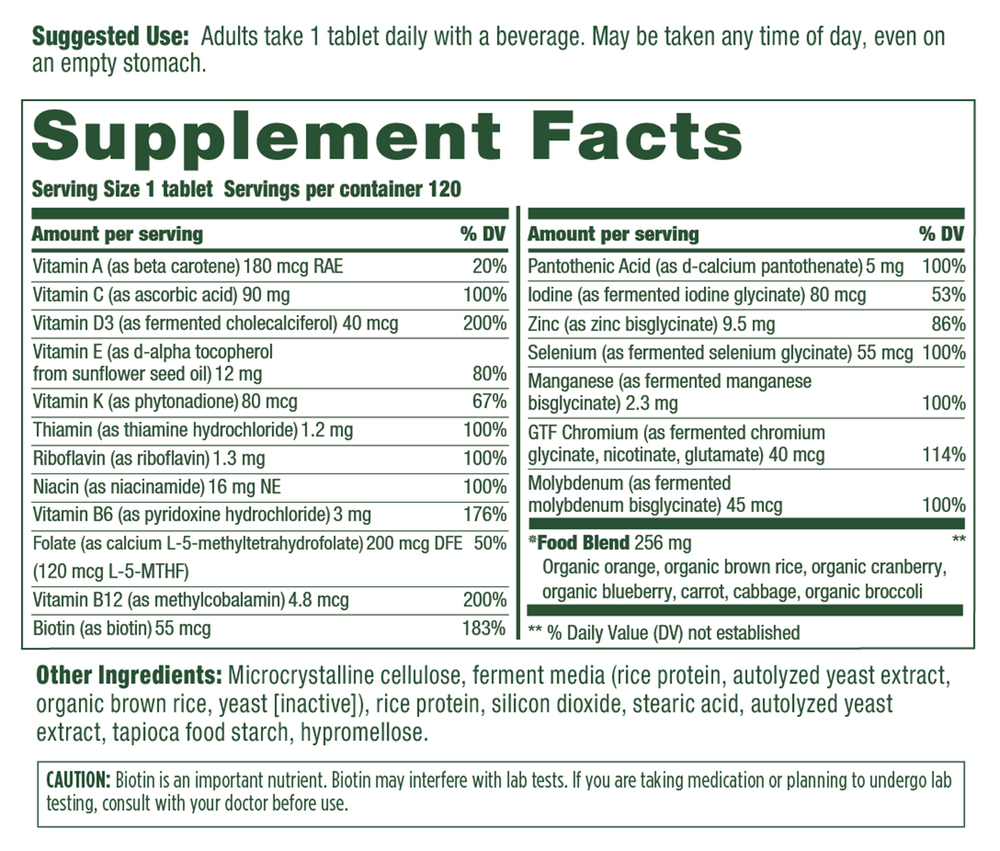 Women Over 55 One Daily, 120 Tablets