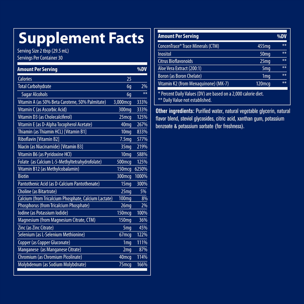 Liquid Multi Vitamin-Mineral Orange Mango, 887 mL Liquid