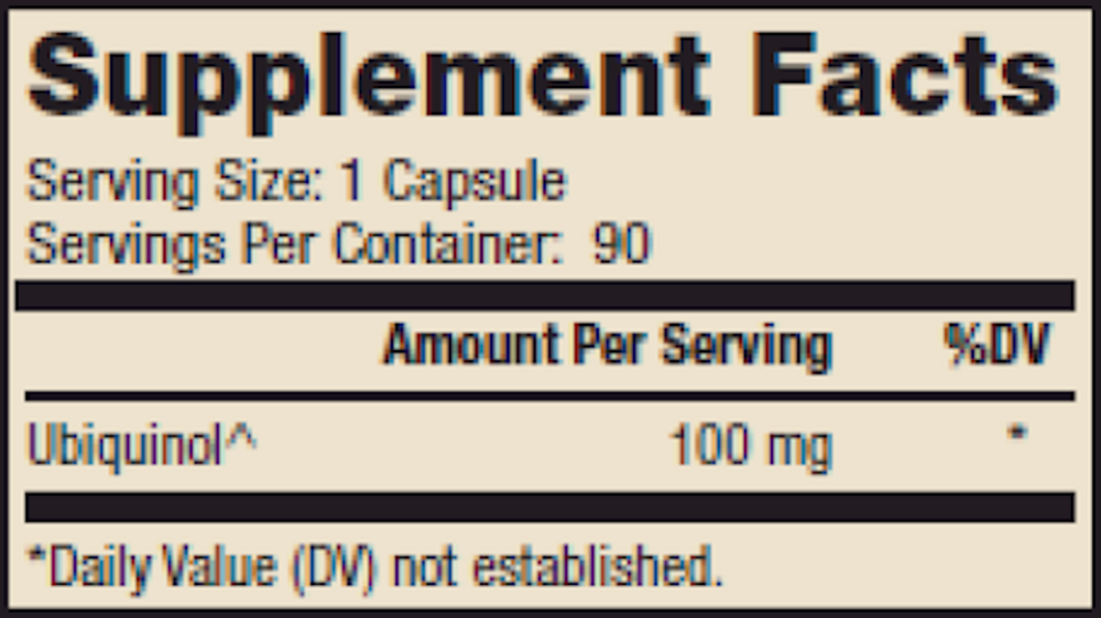 Ubiquinol, 90 Capsules