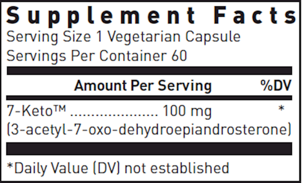 Douglas Laboratories 7-Keto supplement facts