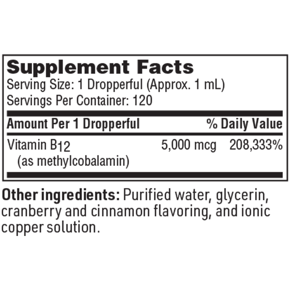 Vitamin B12 (Methycobalamin), 120 mL