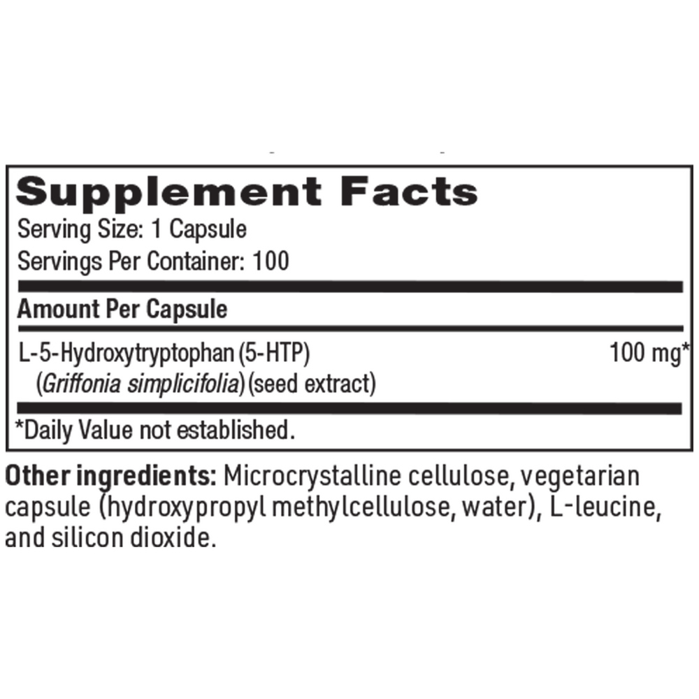 5-HTP 100mg, 100 Capsules