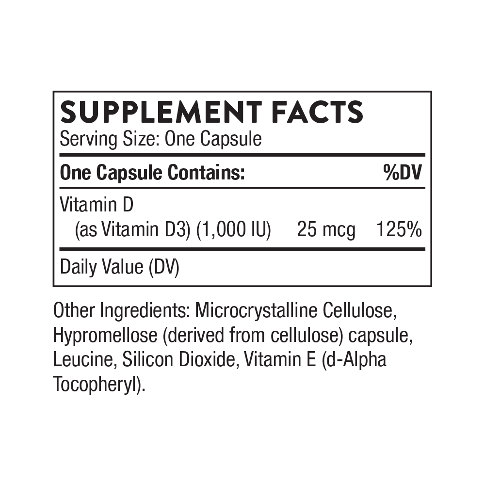 D-1000, 180 Capsules , Brand_Thorne Research Form_Capsules Size_180 Capsules