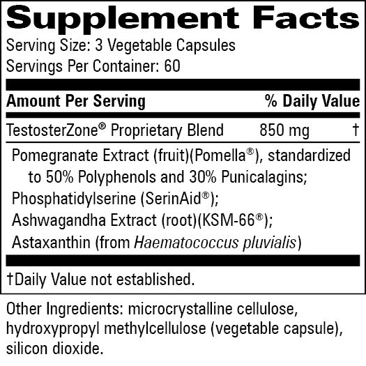 TestosterZone 850mg, 180 Capsules